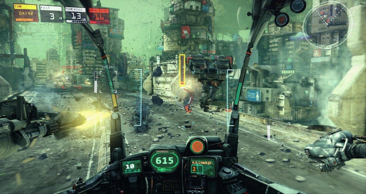 4. Hawken (PC, PS4, Xbox One) 

Ако търсите шутър, подобен на Titanfall, но не сте склонни да харчите пари, Hawken е играта за вас. Налична за цели три платформи, тя предлага 20 роботизирани бойни машини в три различни класа, като всяка има уникални умения и оръжия. За разлика от опростения интерфейс на Titanfall обаче, Hawken има далеч по-сложни менюта, които трябва да следите в битка - гориво за машината, прегряване на оръжията, активни компоненти и др.

Hawken предлага общо осем мултиплейър карти и пет различни режима, в които може да мерите сили не само срещу противници, но и в ко-оп игра.
