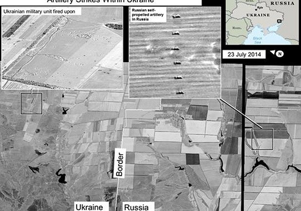 Сателитни снимки доказват руска намеса в Украйна