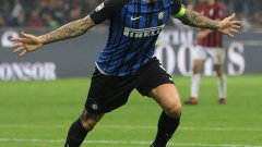 Капитанът вкара и трите гола за Интер, представянето му в мача беше великолепно и той винаги беше един ход пред Бонучи и останалите защитници на Милан