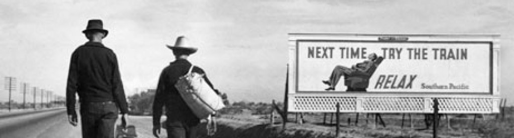 Two Dust Bowl refugees during the Great Depression