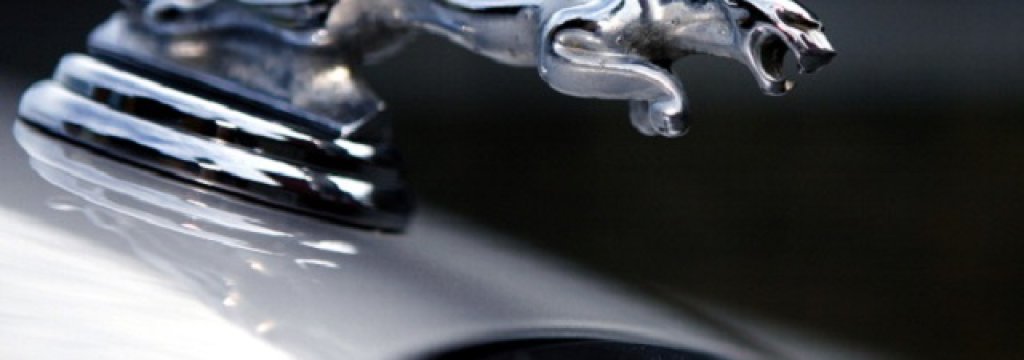 Pictured: The Jaguar motor car company emblem