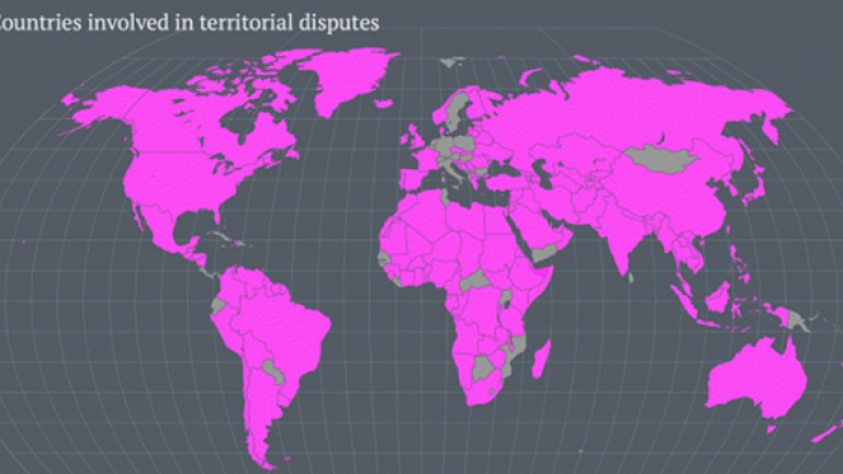 Онзи ден списание The Atlantic публикува карта на света, съставена от информация на ЦРУ, под заглавието: "Карта: всяка държава в света има териториални претенции". България е спомената като една от малкото, които нямат, и се предлага терминът "балканизиран" да отпадне, защото Балканите изобщо не били така враждебни, както досега са представяни.