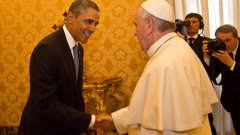 Обама е деветият американски президент, който е на официална визита в Светия престол