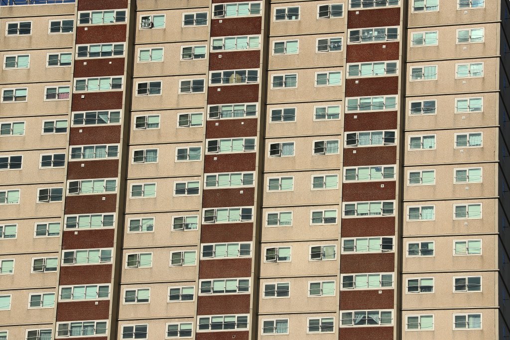 General Views Of High Rise Tower Blocks In Melbourne