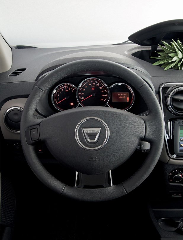 Оформлението на интериора е крачка напред за Dacia
