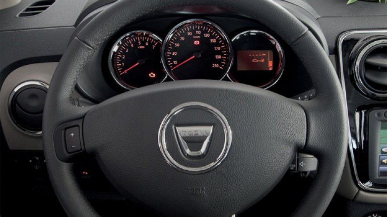 Оформлението на интериора е крачка напред за Dacia