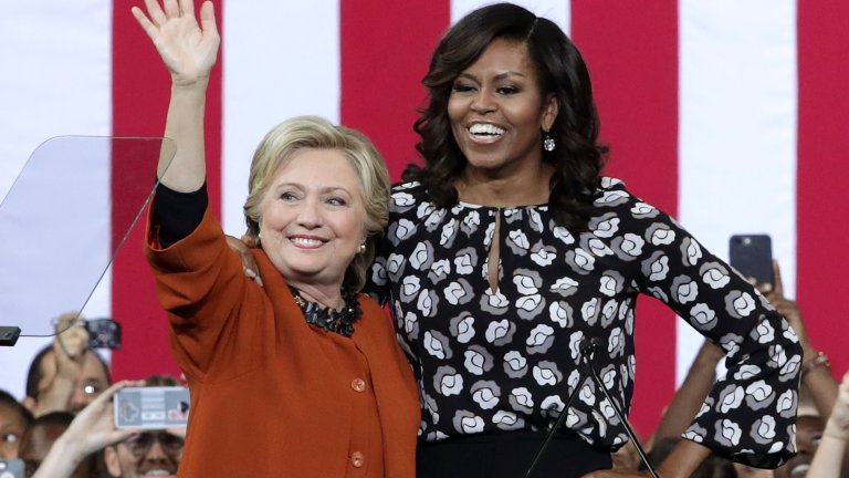 Michelle Obama Campaigns With Hillary Clinton In North Carolina