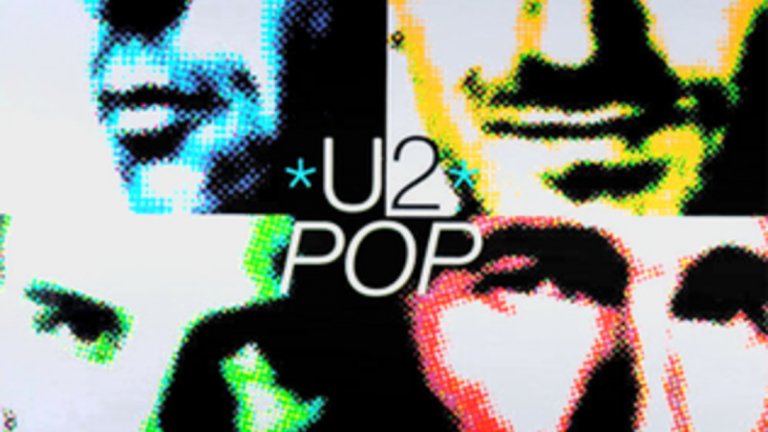 U2 - Pop 
В началото на 90-те години на миналия век бандата започва да експериментира с по-европейско и по-комерсиално звучене, което обаче се приема противоречиво от феновете. Албумът "Pop" е кулминацията на този спорен за U2 период. 
Той трудно напуска пределите на студиото – барабанистът Лари Мълън претърпява операция на гърба, което значително забавя записването на албума. Групата прекарва над три месеца в опити да сглоби масата от музикални фрагменти, които записва. Песните търпят непрекъснати преправяния. 
В крайна сметка бързането "Pop" да излезе на музикалния пазар означава, че музикантите не харесват особено съдържанието му. Боно от своя страна го нарича "най-скъпата пробна звукозаписна сесия, която някога сме имали".