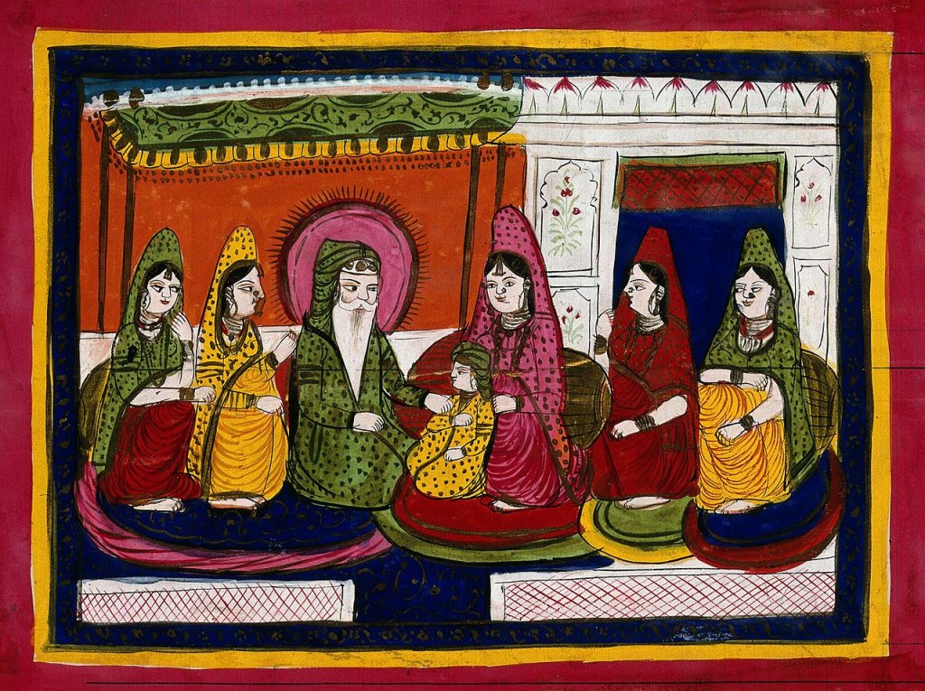 Maharaja_Ranjit_Singh_with_wives_Wellcome_V0045197