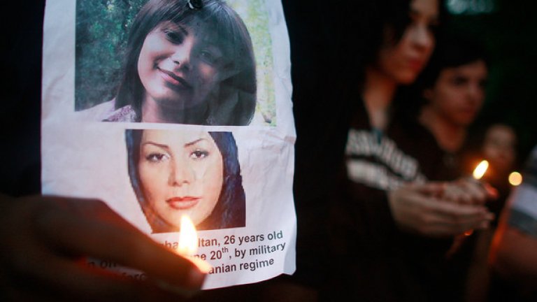 Неда Ага-Солтан е убита по време на протест в Техеран през 2009 година и се превръща в лицето на вълна от антиправителствени протести 