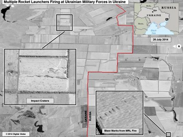 Сателитни снимки доказват руска намеса в Украйна