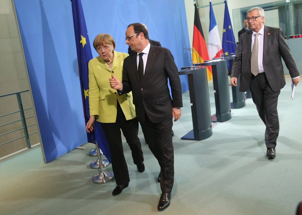 Merkel, Hollande And Juncker Meet Over Greece Crisis