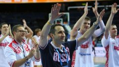 Треньорът на Русия Дейвид Блат и играчите му останаха доволни от успеха над Сърбия, който им осигури участие в полуфиналите на Евробаскет 2011