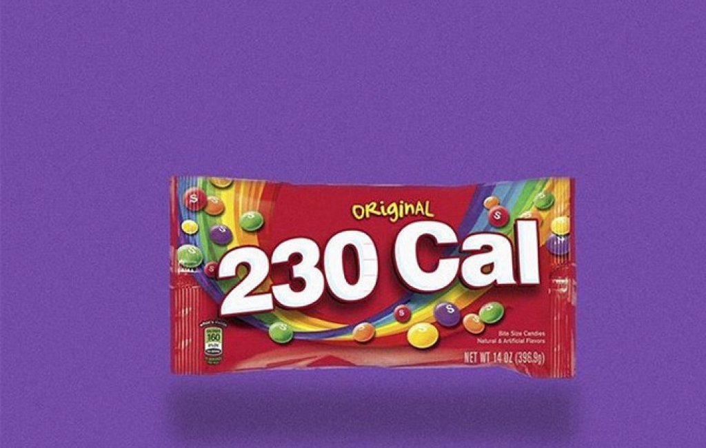 и 230 калории в пакетче Skittles