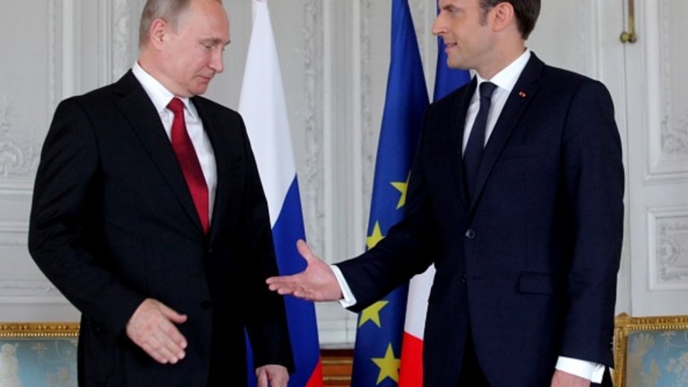 Руският президент Владимир Путин очевидно предпочиташе Марин льо Пен да застане начело на Франция