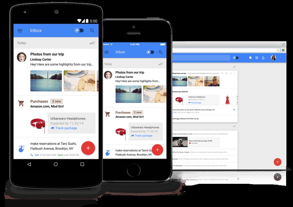 Inbox

Google ни изненада тази година със съвсем ново имейл приложение от екипа на Gmail. Целта на приложението е да направи пощата ви по-умна и по-лесна за управление - и Inbox като цяло постига точно това. Приложението събира сходни съобщения на е
