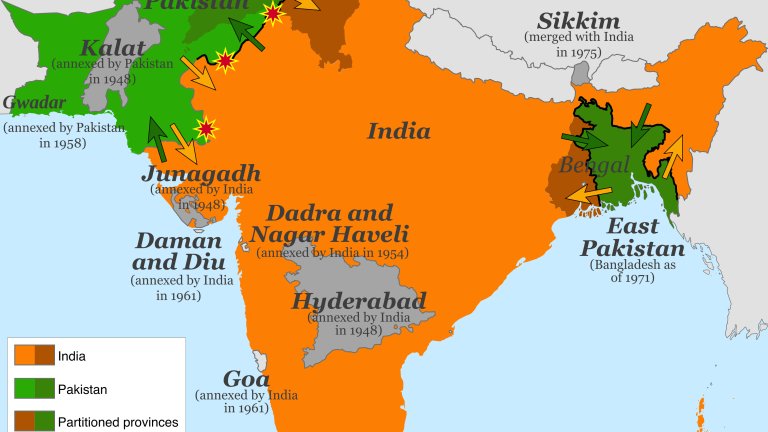 От империя към разлом: Индия, Пакистан и тежкото наследство