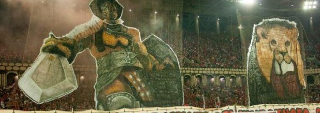 Трибуните на новия стадион на Спартак все по-често стават арена на хореографии, а тази срещу Зенит бе особено зрелищна.