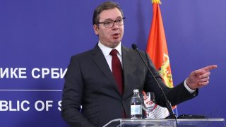 "Днес е важен ден за нашата страна и нашия народ", каза по време на церемонията в Господжинци сръбският президент