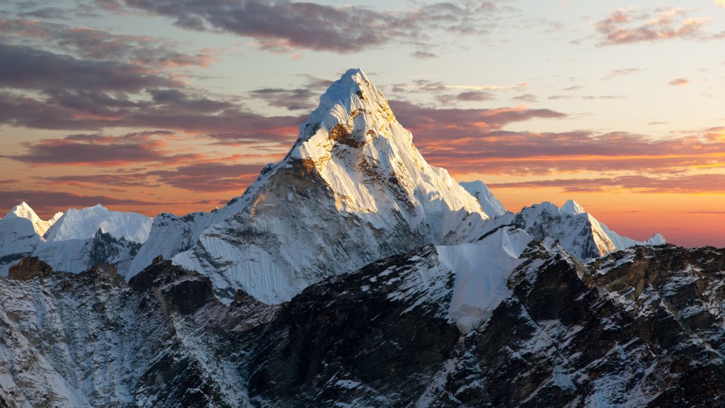 Evening view of Ama Dablam