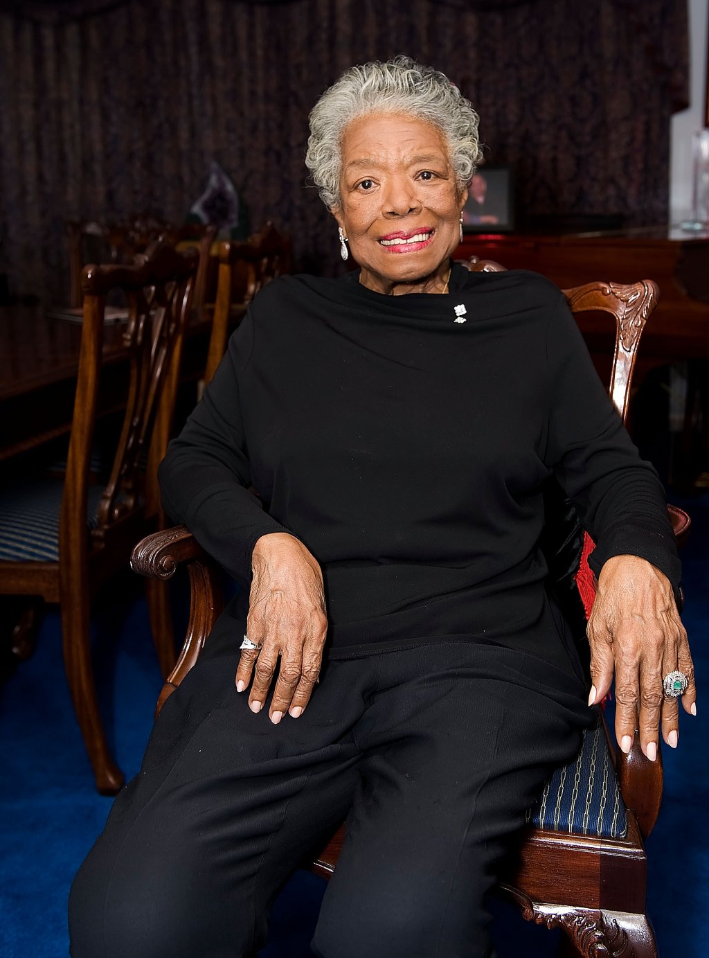 Dr. Maya Angelou Honored By The Michael Jackson Tribute Portrait
