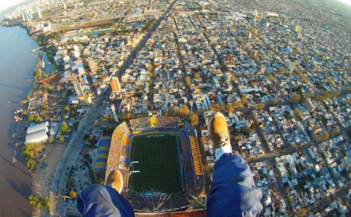 Въздушна снимка на стадиона на Росарио Сентрал.