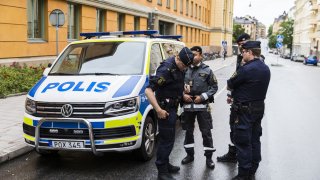 Prime Minister Stefan Löven has been promising solutions for 5 years, but they never came (pictured: Swedish police officers)