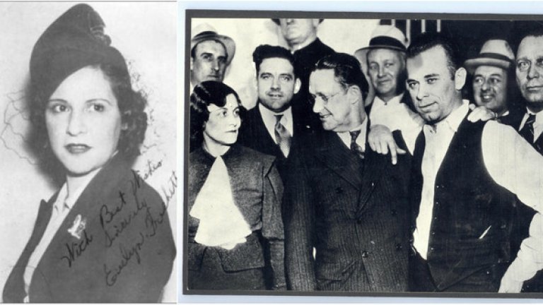 Евелин "Били" Фрешет

Тя става известна като гаджето на Джон Дилинджър, с когото обикаля страната. Тя е съучастник в серия криминални престъпления. Арестувана е и лежи две години в затвора. През това време Дилинджър умира. Тя е пусната през 1936-та и започва нов живот чрез лекции на тема колко лошо е да се правят престъпления. Умира 33 години по-късно.