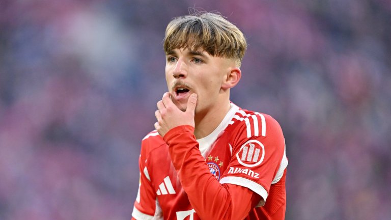 Новият суперталант на Байерн си заслужи сравненията с Меси и Ямал, но идолът му е друг