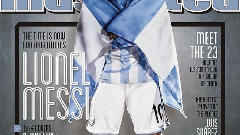 Корицата на американското списание Sports Illustrated рядко е с тематика от сокъра. Но преди Мондиал 2014 изданието направи 32 снимки на капитаните на финалистите в еднаква стилистика. На корицата бе... ясно кой.