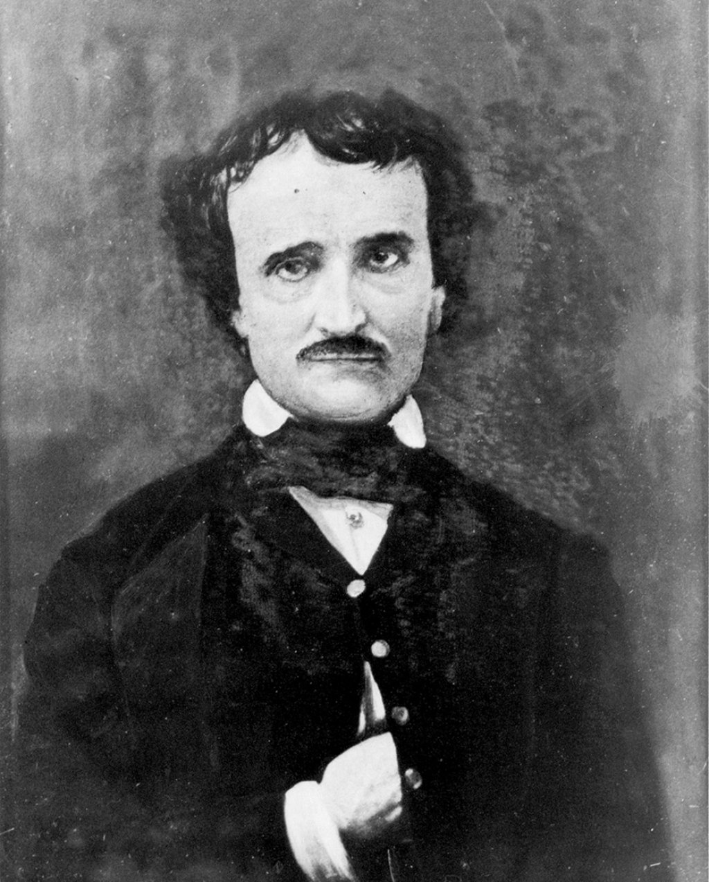 Edgar Allan Poe; portrait by Gabriel Harrison, 1896