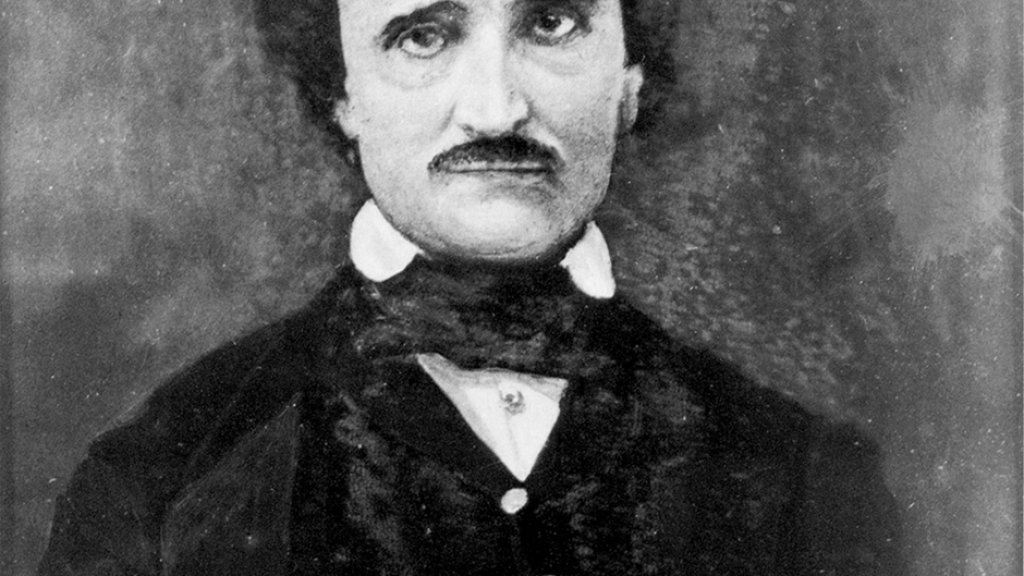 Edgar Allan Poe; portrait by Gabriel Harrison, 1896
