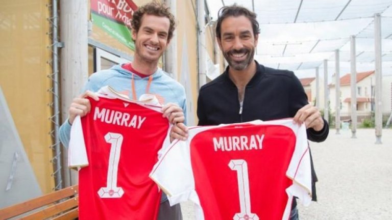 Ето кои попаднаха в идеалния отбор (който няма вратар) „артилеристи“ за футбол на малки вратички на Анди Мъри...