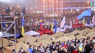 Сблъсъци между протестиращи и полицията в Киев 