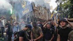 Крайнодесен протест в столицата Киев