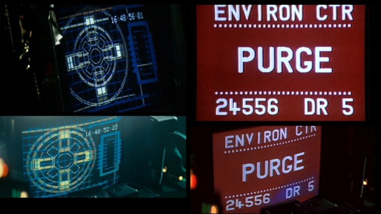 "Блейд рънър" (1982) 
Ридли Скот вкарва "Блейд Рънър" препратка към по-ранния си култов филм "Пришълецът" (1979) - екранът на полицейския спинър е абсолютно същия като монитора в космическия кораб "Ностромо".