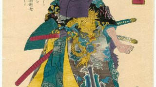 Sasaki-Ganryu-(Kojiro)-by-Utagawa-Kuniyoshi-1845