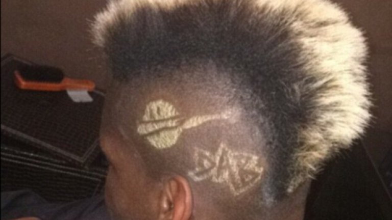 Погба пък дори си направи прическа по този повод