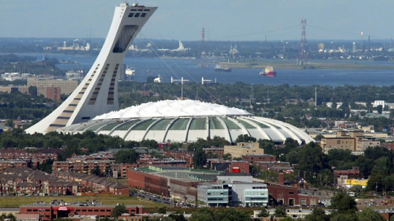 Може би не най-скъпият, но със сигурност доайен на "белите слонове". Стадионът бе построен за олимпиадата в Монреал през 1976 г., но инвестицията бе обявена за изплатена едва през 2008-а. Игрите се оказаха огромен провал икономически за града, който изпадна в дългове, които с лихвите стигнаха 1,5 милиарда долара.