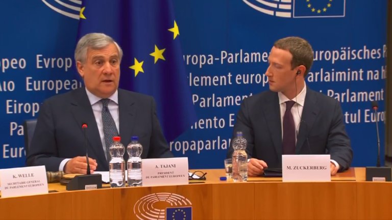 Зукърбърг отговаря на въпроси на ЕП относно Facebook