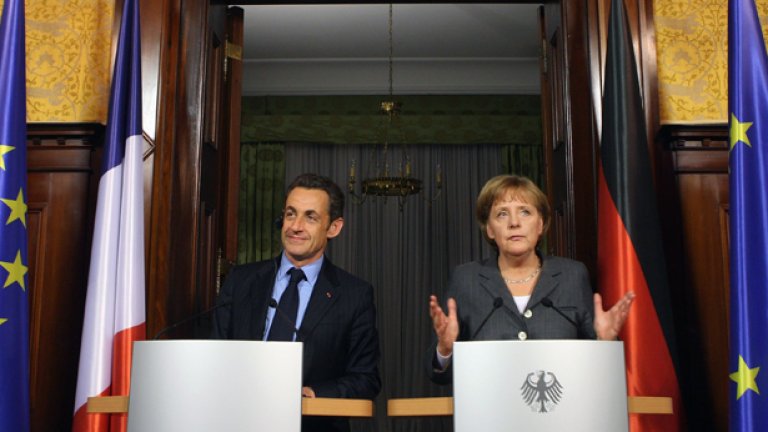 Ръководителите на моторите на ЕС - Никола Саркози и Ангела Меркел, предложиха данък върху финансовите транзакции като една от мерките за спасение