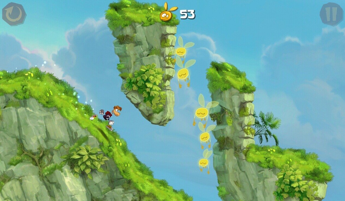 Rayman Jungle Run (5.89 лв., iOS/Android)

Геймърите веднага ще се сетят за популярната 2D платформър серия със симпатичния анимационен герой, но не е нужно да си играл видеоигри, за да се потопиш в шарения свят на Rayman Jungle Run. Платформър играта се управлява само с едно докосване и дизайнът е безупречен за играене в движение: героят ви се движи сам и вие само трябва да направлявате маневрите му с един пръст. Разкошната графика е създадена със същия енджин като на конзолния хит Rayman Origins. Първите 20 нива от Rayman Jungle Run са безплатни, а останалите си заслужават всяка стотинка.
