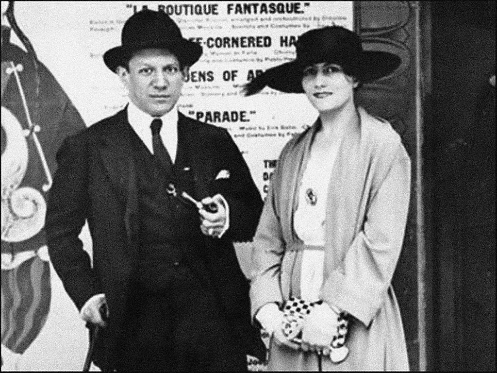 Pablo Picasso and Olga Khokhlova. Artist: Anonymous