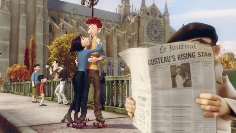 "Рататуй" 
"Нотр Дам" се появява в кадър и в анимацията на Pixar и няма как да е иначе, след като действието се развива изцяло в Париж. Катедралата се вижда по време на романтичната разходка на кънки на готвача Лингуини и любимата му Колет.