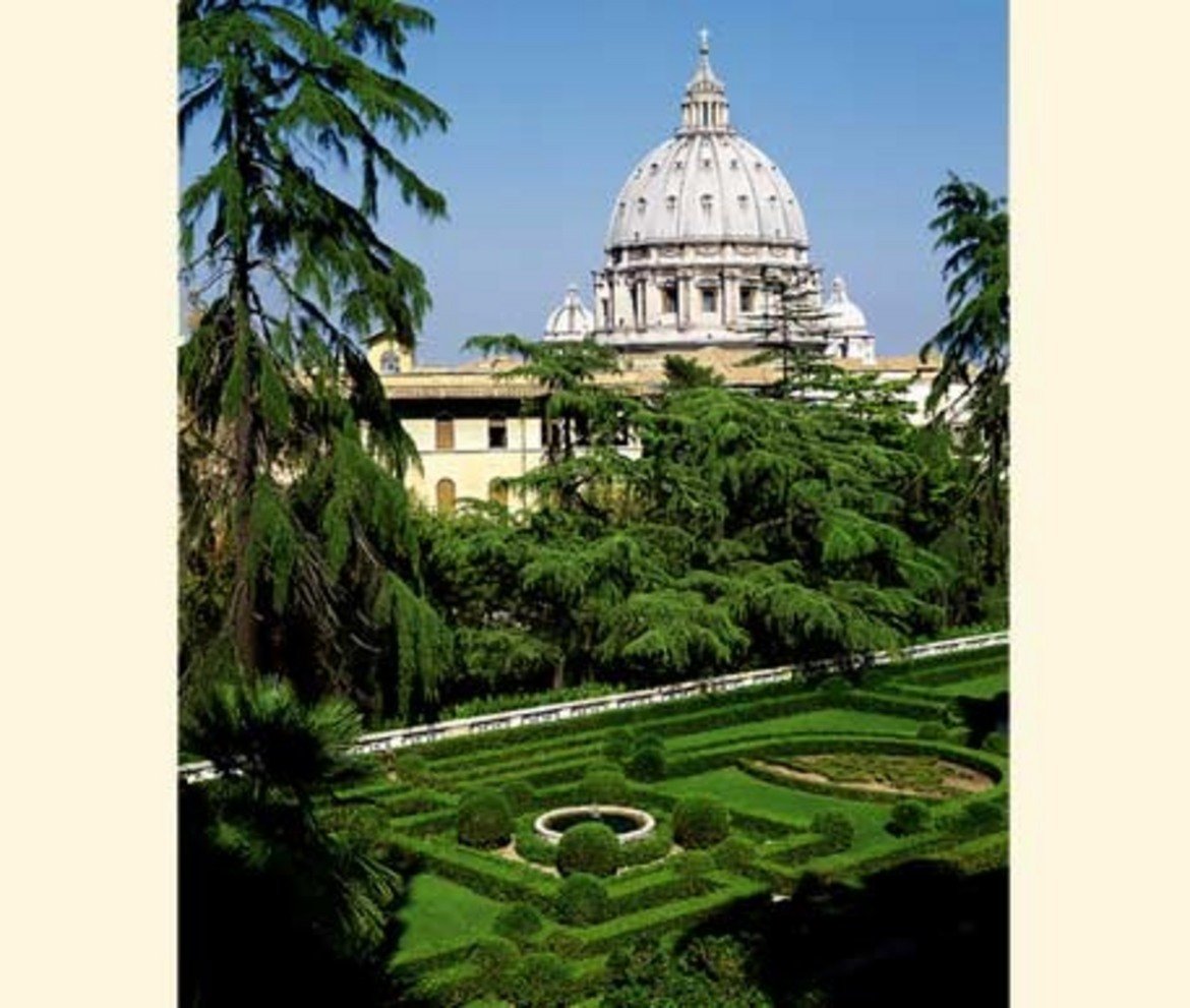 Част от Ватиканските градини