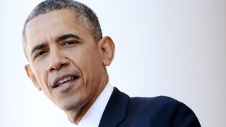Obama Participates In Observance Of Veterans Day At Arlington Nat'l Cemetery