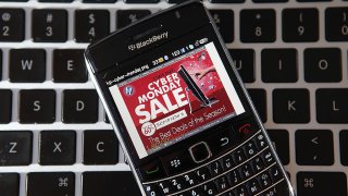 Online Shoppers Search For Cyber Monday Deals
