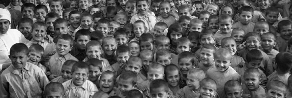 Orphans that survived the Armenian genocide.