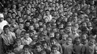 Orphans that survived the Armenian genocide.