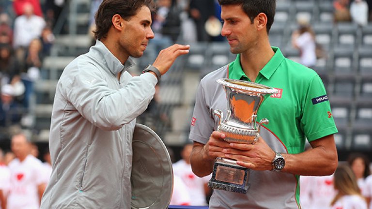 Надал и Джокович спорят кой е номер едно в тениса, далеч пред останалите в ATP веригата. Няма съмнение кой е номер едно исторически на "Ролан Гарос" - Рафа има осем титли...